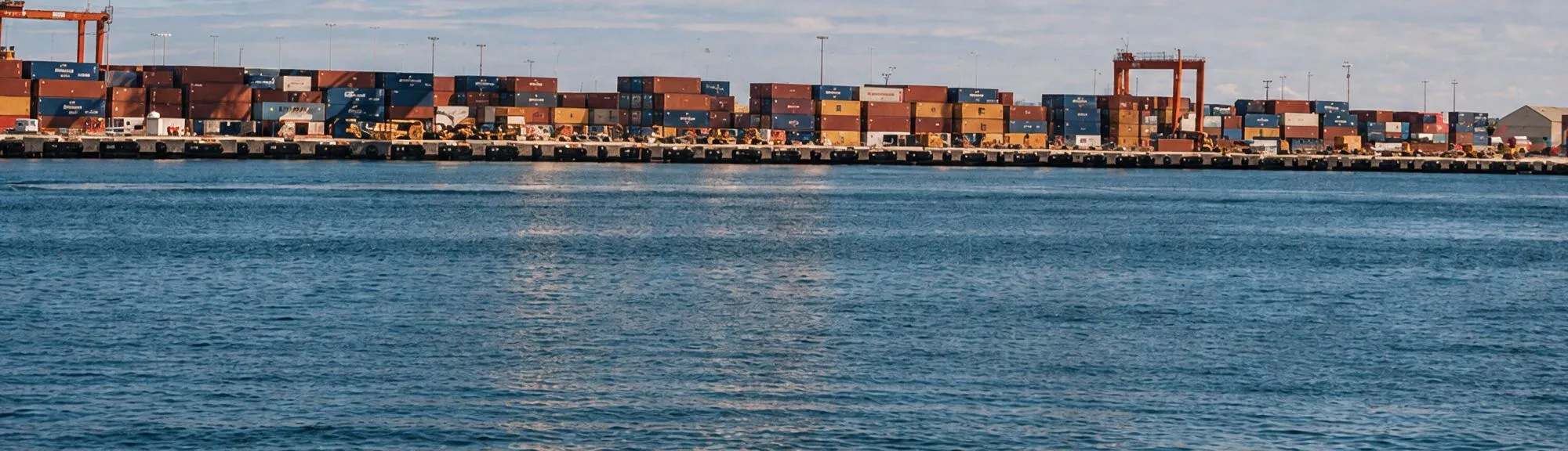 Fremantle harbour and container port, Western Australia